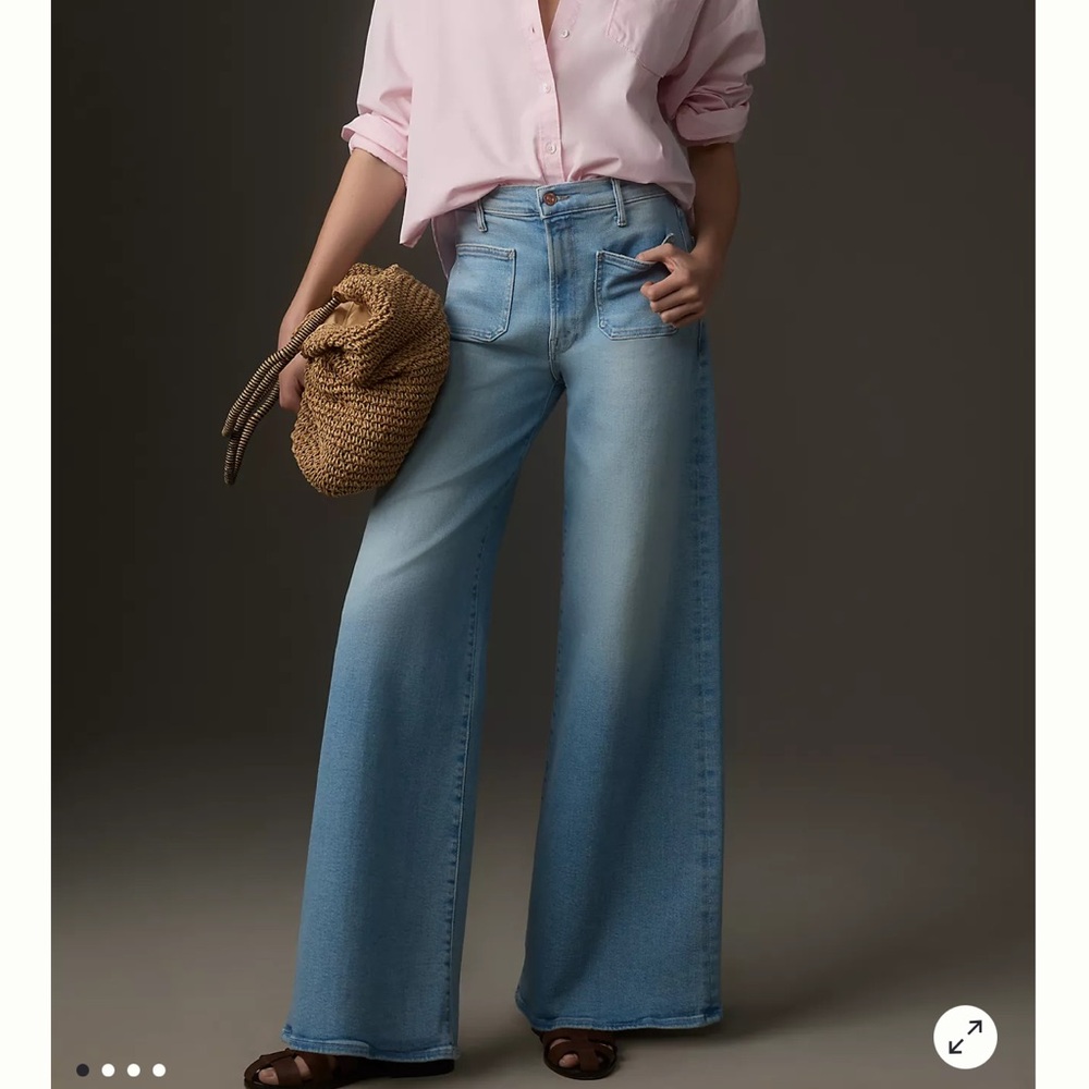 Mother the patch pocket undercover sneak wide-leg Jean NWT